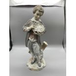 Lladro Figure of a Boy With a Hat & Roses Good Co
