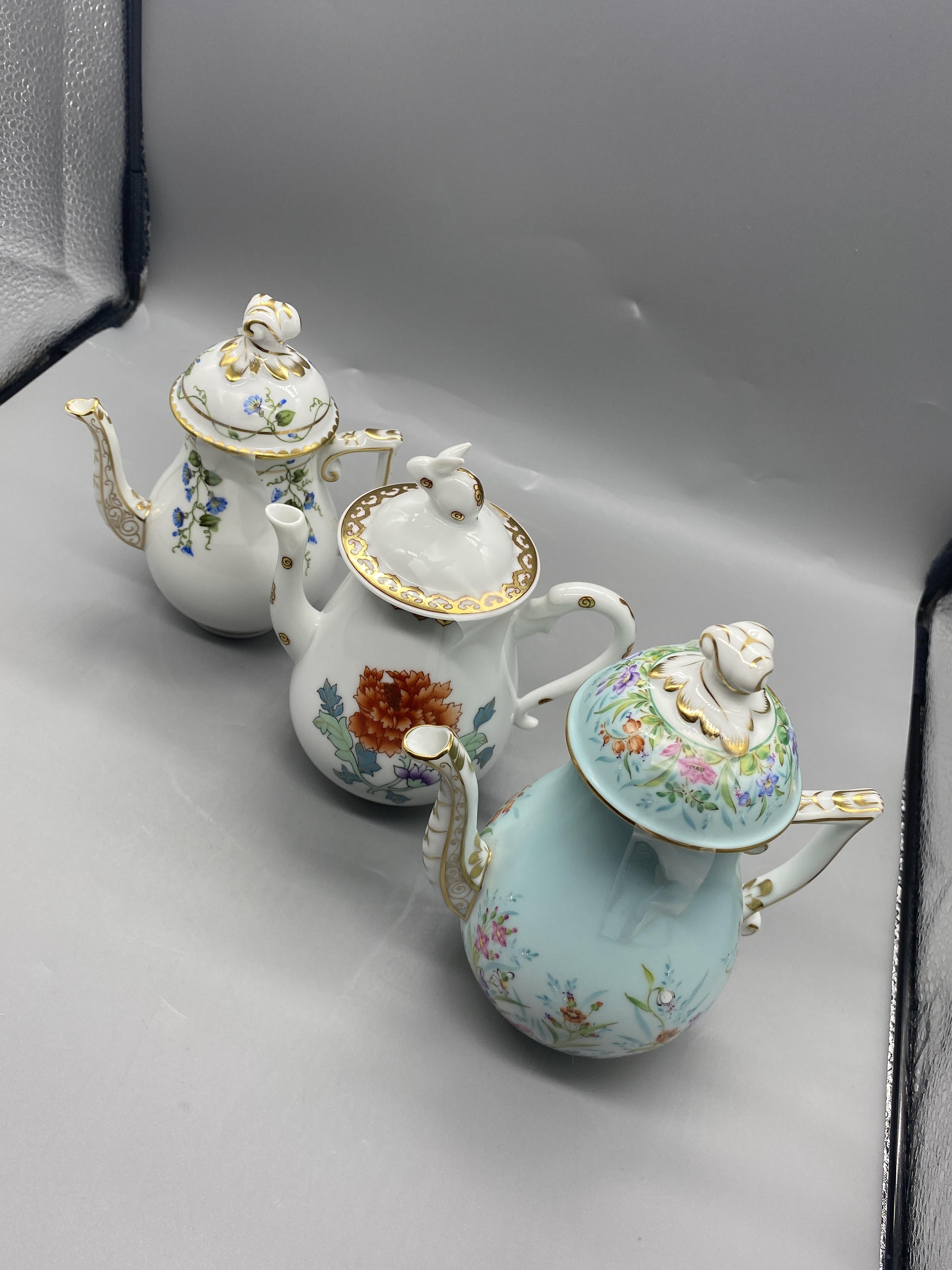Three Herend Porcelain Coffee Pots, signed and mar - Image 22 of 22