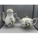 Herend Porcelain Coffee Pot and Tea Pot Great Cond