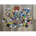 quantity of assorted badges from 1970's - 1980's