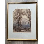 Framed and Signed Watercolour by H. Ward 1871 - Mo