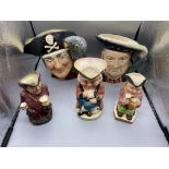 Assorted Toby Jug Models to include Royal Doulton