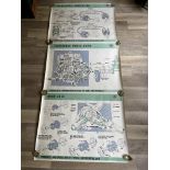 Large Original Vintage Mechanical Parts Posters.S