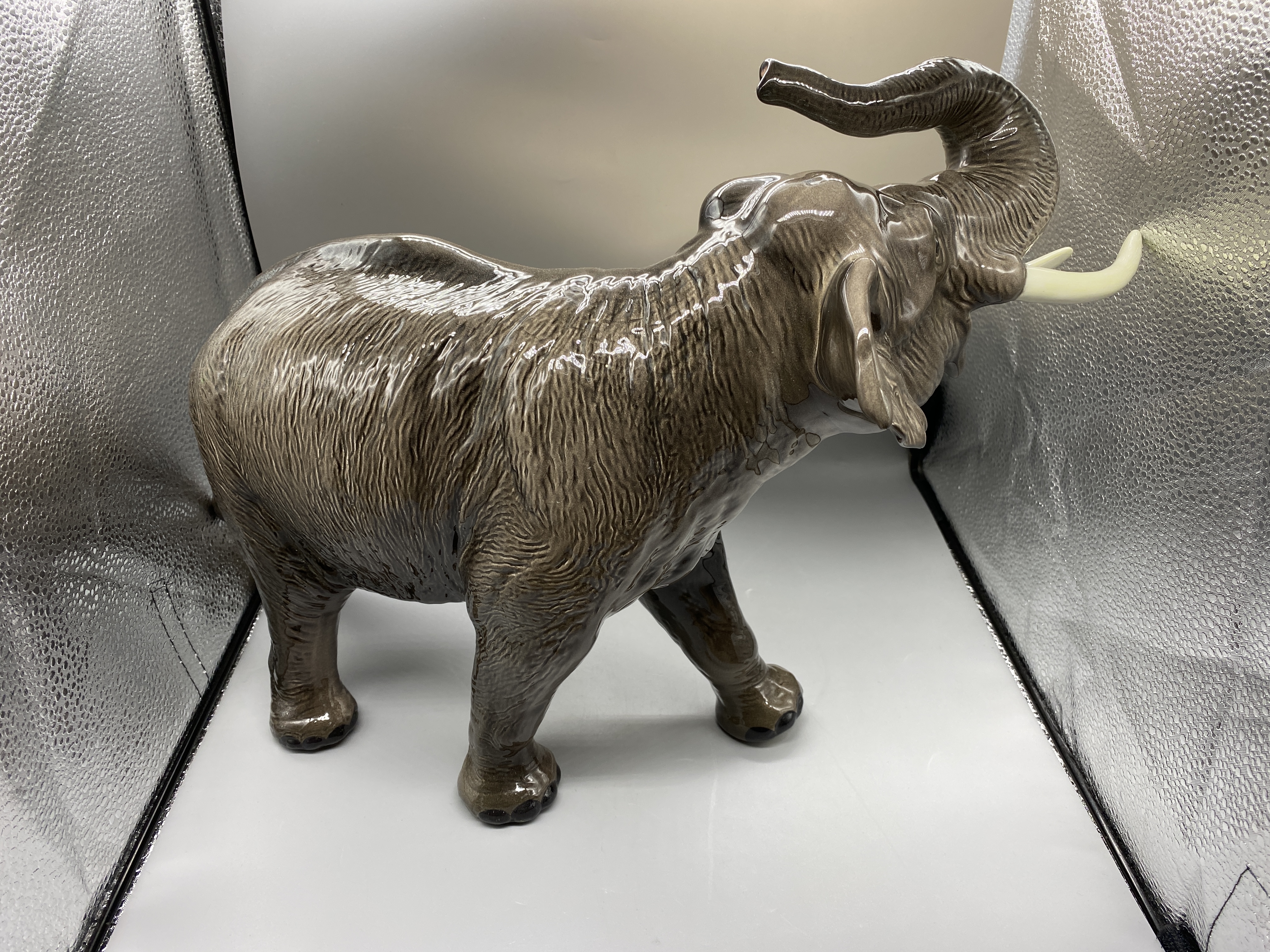 Vintage Beswick England Trunk-up Porcelain Elephan - Image 6 of 16