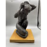 Bronze Figure of a Nude Woman by H. Gooding
