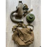 WWII Childs Gas Mask with Unused Canister. Great C