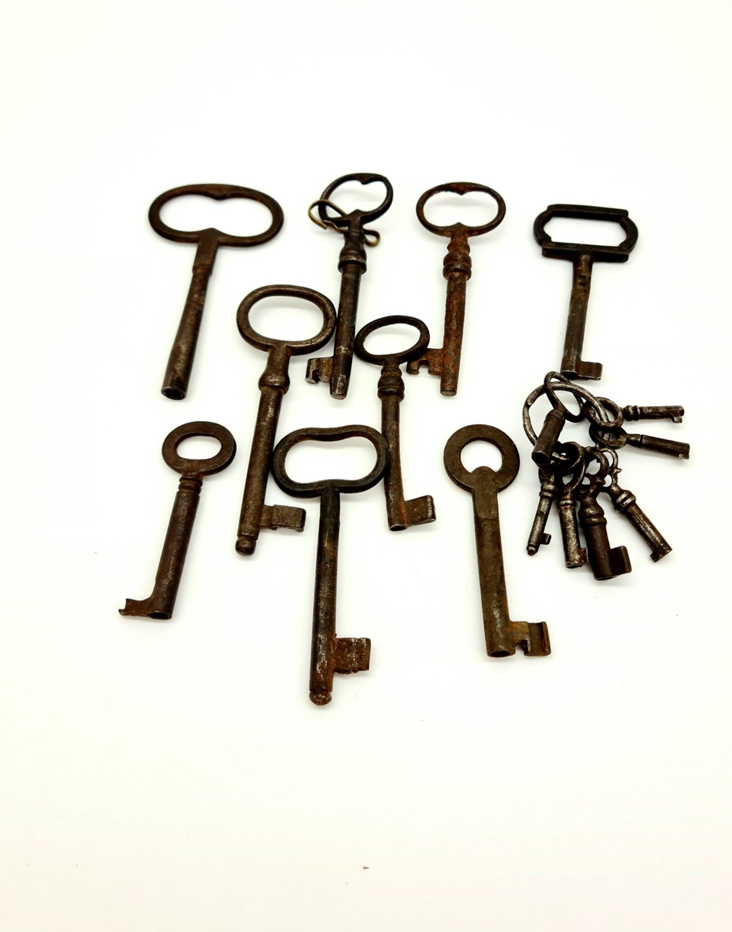 Konvolut Schlüssel, um 1900, verschiedene Größen,