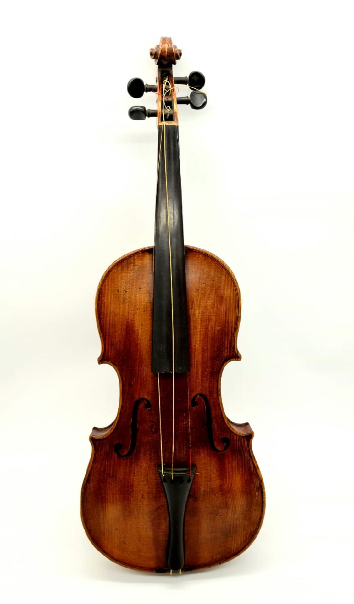 Wiener Geige ,Georg Leeb Lauten und Geigenmacher in Wien, 19.Jhd, Gesamtlänge: 60cm, inkl. Holzinst - Bild 2 aus 17