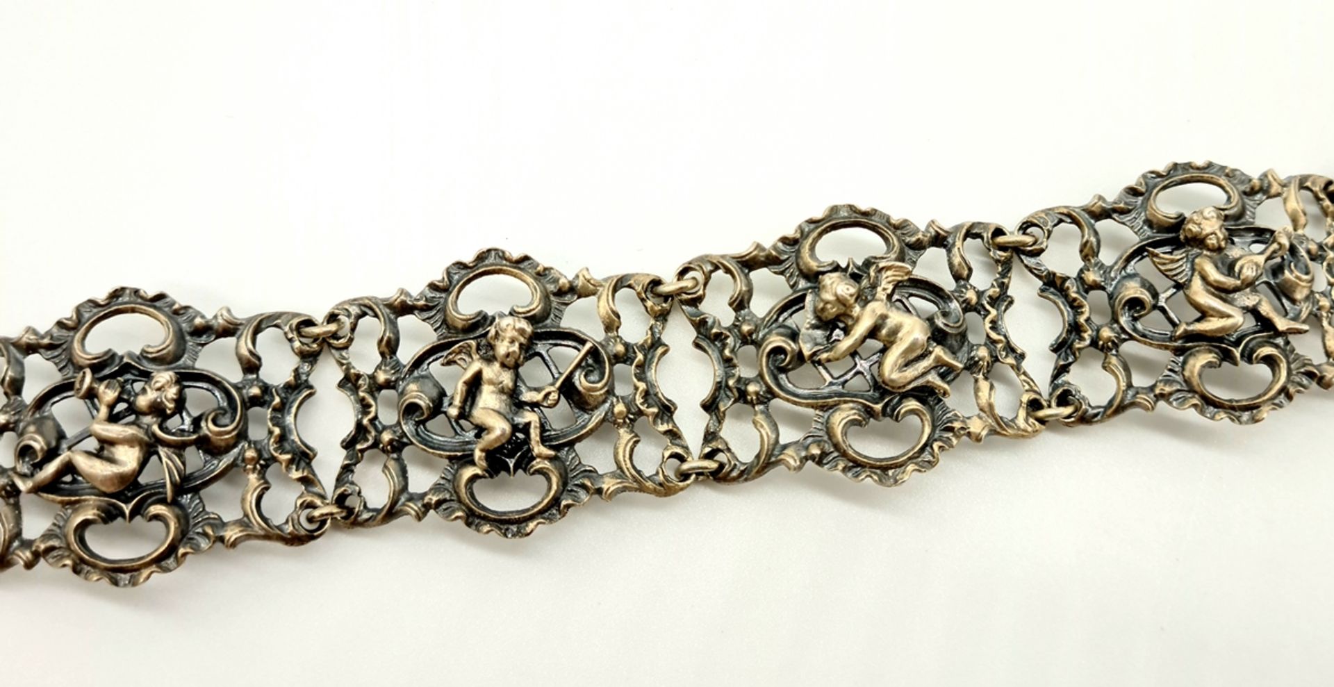 Armband, Silber 800 , Länge: 19,5cm, Breite: ca. 3cm , 39,2g - Bild 2 aus 3