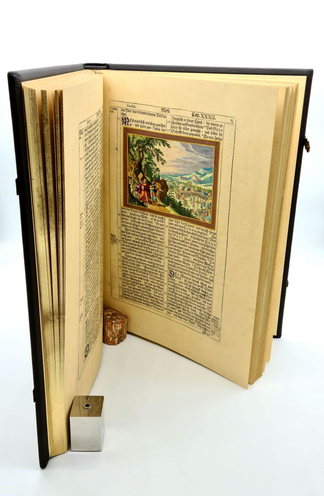 Bibel Biblia 1630 Matthäus Merian Kupferbibel ,Faksimile, nach dem handkolorierten Exemplar Ausst. - Image 5 of 9