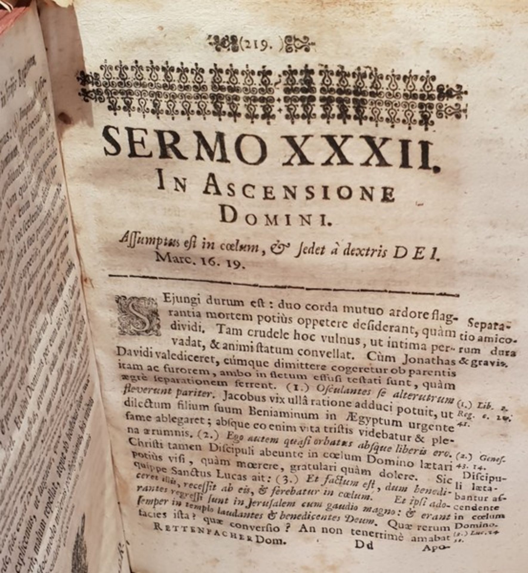 Meditationes Evangelicae sive Sermones... A.R.P. Simone Rettenpacher , Salzburg 1685, - Image 4 of 5