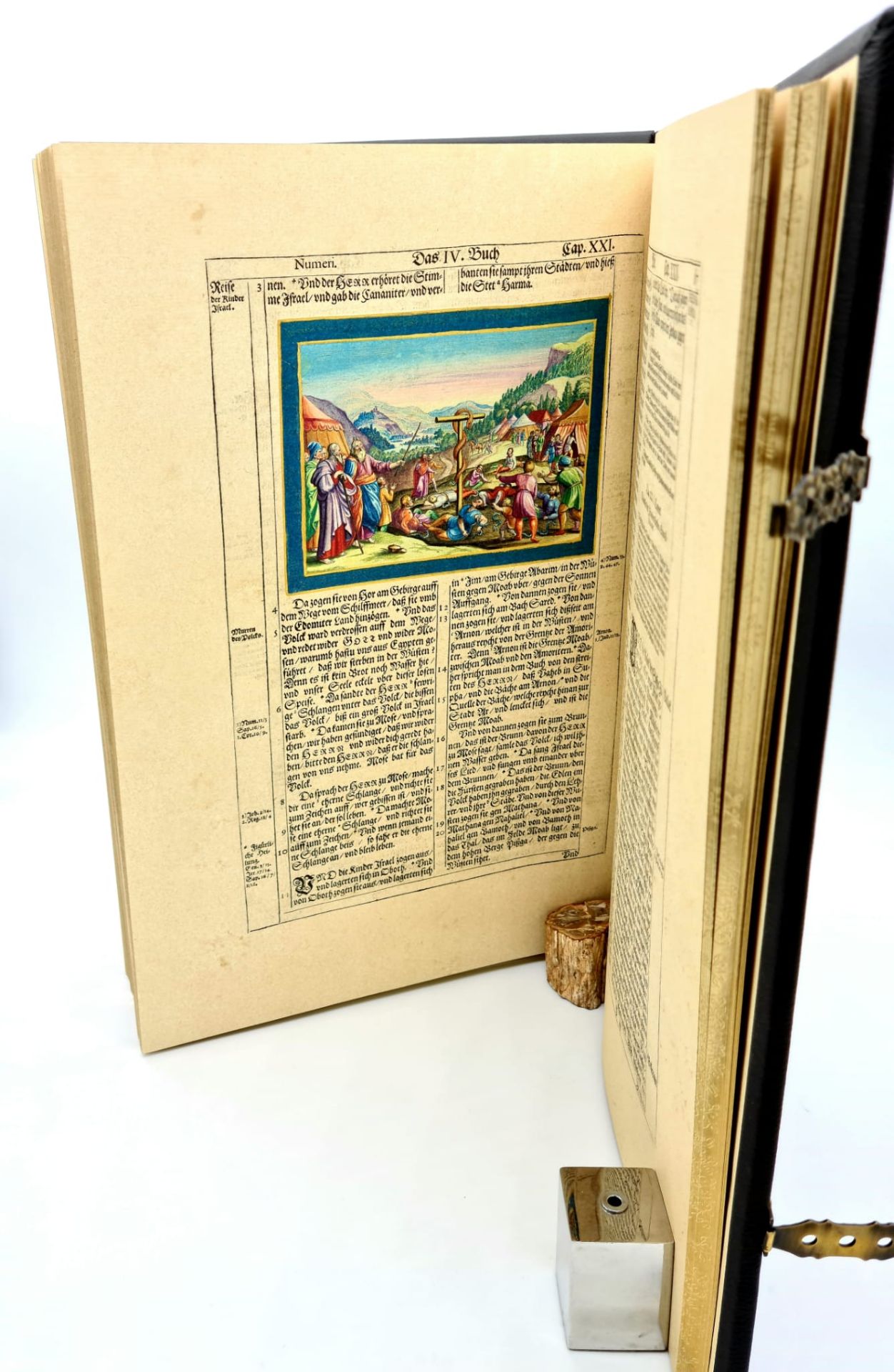 Bibel Biblia 1630 Matthäus Merian Kupferbibel ,Faksimile, nach dem handkolorierten Exemplar Ausst. - Image 6 of 9