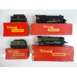 A pair of TRI-ANG OO Gauge Princess Class steam locos in BR black and green liveries - F/G in F/G