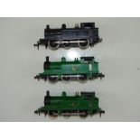 A group of HORNBY DUBLO Class R1 steam tank locos - F (unboxed) (3)