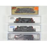 A group of American Outline N Gauge diesel locomotives by KATO, ATLAS and LIFE-LIKE all in