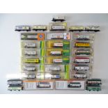 A quantity of N Gauge European Outline beer vans (mostly boxed) by various manufacturers - G/VG in G