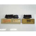 A pair of TRIX TWIN steam locomotives to include an 0-4-0 tank loco in LMS black and an 0-4-0 tender