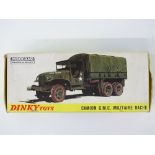 A FRENCH DINKY 809 Camion GMC Militaire Bache (GMC US Army 6x6 Truck) - VG in F/G box (no interior