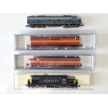 A mixed group of American Outline N Gauge diesel locomotives by LIFE-LIKE and others - G/VG in F/G