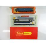 A pair of TRI-ANG/HORNBY OO Gauge items to include a blue Pullman power car pair in grey livery