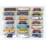 A group of N Gauge American Outline freight cars by various manufacturers - G in G boxes (21)