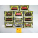 A group of assorted WRENN wagons as lotted - G/VG in G/VG boxes (11)