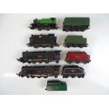 A group of playworn OO Gauge steam locomotives and tenders by TRI-ANG and HORNBY as lotted - F (