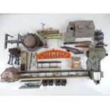 A group of HO Scale industrial kit built buildings by FALLER, KIBRI etc. together with a HORNBY