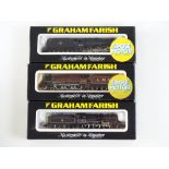 A group of British Outline N Gauge steam locomotives by GRAHAM FARISH to include a Class 8F - 2 in