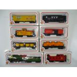 A group of American Outline HO Gauge rolling stock by BACHMANN to include: a steam loco together