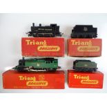 A pair of OO Gauge TRI-ANG steam tank locomotives together with a spare pair of steam locomotives