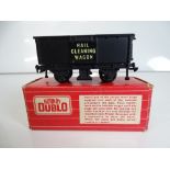 A rare HORNBY DUBLO 4654 rail cleaning wagon in immaculate condition and appears unused with