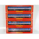 A group of HORNBY OO Gauge Mk.2 coaches in Network SouthEast livery - G/VG in G boxes (4)