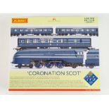 A HORNBY R3092 Coronation Scot Train Pack containing streamlined Coronation Class steam