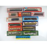 A group of OO Gauge boxed Passenger coaches by various manufacturers - some possibly not in original