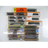 A quantity of boxed N Gauge European Outline passenger coaches by various manufacturers - G in G