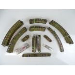 A tray of HORNBY DUBLO 3-rail track - G (unboxed) (Q)