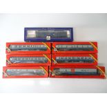 A LIMA OO Gauge Class 31 diesel locomotive in BR blue together with a quantity of HORNBY Mk.1 and