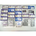 A group of DAPOL rolling stock and building kits - as new sealed in packets (18)