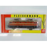 A FLEISCHMANN HO Gauge 4366 Austrian Outline electric locomotive in OBB orange / cream livery - G/VG