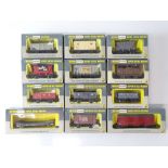 A group of WRENN OO Gauge mixed wagons as lotted - VG in G/VG boxes (12)