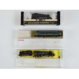 A small mixed group of N Gauge steam locos and a diesel loco by FARISH and LIMA all in BR