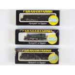 A group of British Outline N Gauge steam locomotives by GRAHAM FARISH to include a Prairie Tank