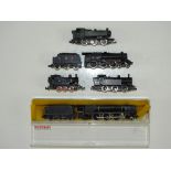 A group of unboxed N Gauge steam locomotives by FARISH and MINITRIX - F (unboxed) (5)