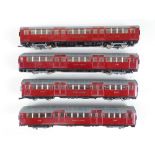 An EFE OO Gauge 4-car Northern Line 1938 Tube Stock set in LT Maroon livery - motorised - F/G (