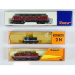 A quantity of N Gauge German Outline diesel locomotives by ROCO and IBERTREN - G/VG in G boxes (3)