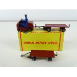 A DUBLO DINKY 076 Lansing Bagnall tractor and trailer in original box together with an additional