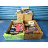 A large quantity of diecast bus, tram and trolleybus models mainly by EFE - comprising two crates of
