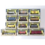 A group of WRENN OO Gauge mixed wagons as lotted - VG in G/VG boxes (12)