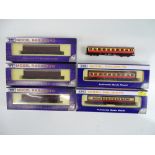 A small quantity of N Gauge coaches and syphon vans by DAPOL - mostly boxed - VG in G/VG boxes (6